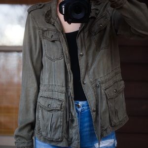 Max Jeans Army Jacket, small/medium